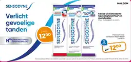 Trekpleister Keuze uit Sensodyne Gevoeligheid Plus en mondwater aanbieding