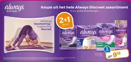 Trekpleister Keuze uit het hele Always Discreet assortiment aanbieding