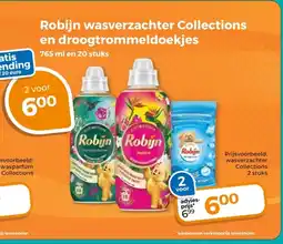 Trekpleister Robijn wasverzachter Collections en droogtrommeldoekjes aanbieding
