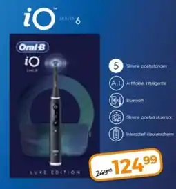 Trekpleister Oral-B elektrische tandenborstel iO6 Smile Edition Black aanbieding