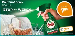 Trekpleister Dreft 3 in 1 Spray aanbieding
