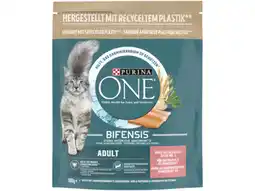 Hoogvliet Purina one Adult kattenvoer rijk aan zalm aanbieding