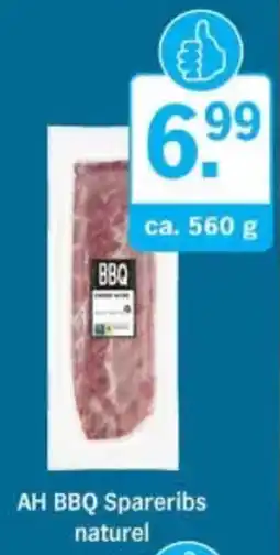 Albert Heijn AH BBQ Spareribs naturel aanbieding