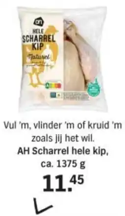 Albert Heijn AH Scharrel Hele Kip aanbieding