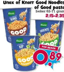 Boon`s Markt Unox of Knorr Good Noodles of Good pasta aanbieding