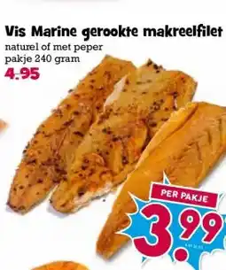 Boon`s Markt Vis Marine gerookte makreelfilet aanbieding