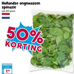 Boon`s Markt Hollandse ongewassen spinazie aanbieding