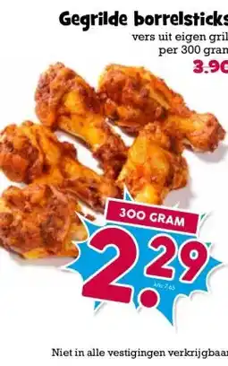 Boon`s Markt Gegrilde borrelsticks aanbieding