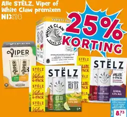 Boon`s Markt Alle STELZ, Viper of White Claw premixen aanbieding