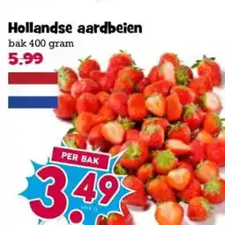 Boon`s Markt Hollandse aardbeien aanbieding
