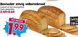 Boon`s Markt Boonacker stevig volkorenbrood aanbieding