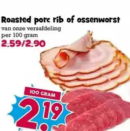 Boon`s Markt Roasted porc rib of ossenworst aanbieding