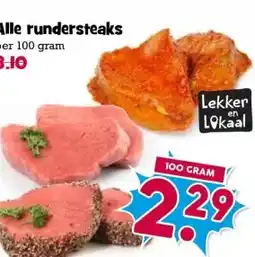 Boon`s Markt Alle rundersteaks aanbieding