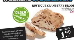 Boon`s Markt RUSTIQUE CRANBERRY BROOD aanbieding