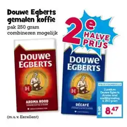 Boon`s Markt Douwe Egberts gemalen koffie aanbieding