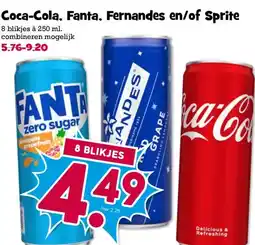 Boon`s Markt Coca-Cola, Fanta, Fernandes en/of Sprite aanbieding