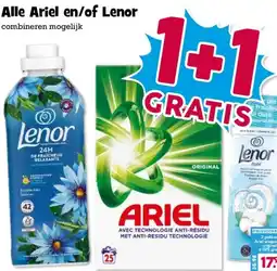 Boon`s Markt Alle Ariel en/of Lenor aanbieding