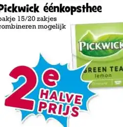 Boon`s Markt Pickwick éénkopsthee aanbieding