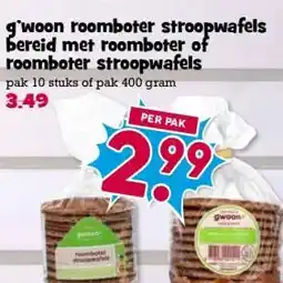 Boon`s Markt gwoon roomboter stroopwafels bereid met roomboter of roomboter stroopwafels aanbieding