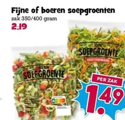 Boon`s Markt Fijne of boeren soepgroenten aanbieding