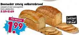 Boon`s Markt Boonacker stevig volkorenbrood aanbieding