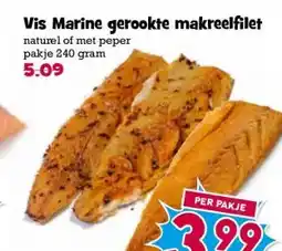 Boon`s Markt Vis Marine gerookte makreelfilet aanbieding
