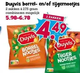 Boon`s Markt Duyvis borrel- en/of tijgernootjes aanbieding