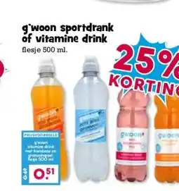 Boon`s Markt gwoon sportdrank of vitamine drink aanbieding