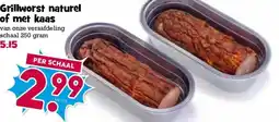 Boon`s Markt Grillworst naturel of met kaas aanbieding
