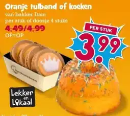 Boon`s Markt Oranje tulband of koeken aanbieding