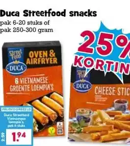 Boon`s Markt Duca Streetfood snacks aanbieding