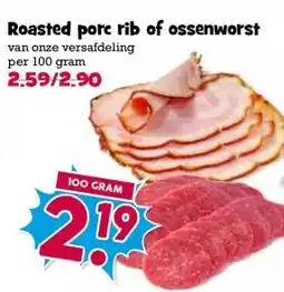 Boon`s Markt Roasted porc rib of ossenworst aanbieding