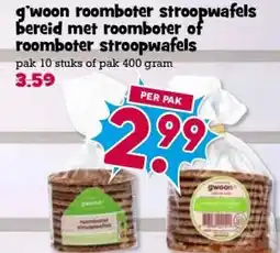Boon`s Markt gwoon roomboter stroopwafels bereid met roomboter of roomboter stroopwafels aanbieding