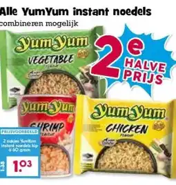 Boon`s Markt Alle YumYum instant noedels aanbieding
