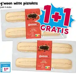Boon`s Markt g'woon witte pistolets aanbieding