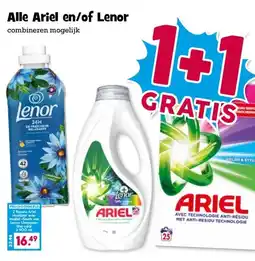 Boon`s Markt Alle Ariel en/of Lenor aanbieding