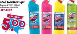 Boon`s Markt Glorix bleek en/of toiletreiniger aanbieding