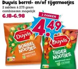Boon`s Markt Duyvis borrel- en/of tijgernootjes aanbieding