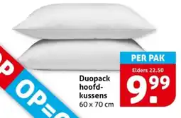 Hoogvliet Duopack hoofd- kussens aanbieding