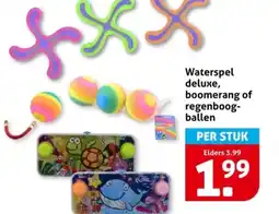 Hoogvliet Waterspel deluxe, boomerang of regenboog- ballen aanbieding