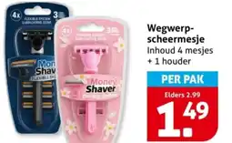 Hoogvliet Wegwerp- scheermesje aanbieding