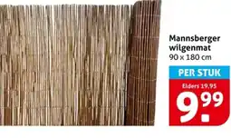 Hoogvliet Mannsberger wilgenmat aanbieding