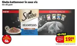 Kruidvat Sheba kattenvoer in saus vis aanbieding
