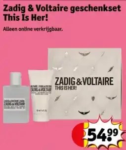Kruidvat Zadig & Voltaire geschenkset This Is Her! aanbieding