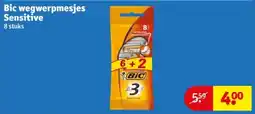 Kruidvat Bic Wegwerpmesjes Sensitive aanbieding