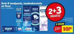 Kruidvat Oral-B tandpasta, tandenborstels en floss aanbieding