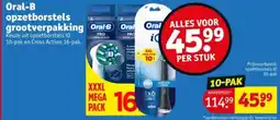 Kruidvat Oral-B Opzetborstels Grootverpakking aanbieding