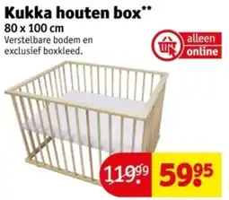 Kruidvat Kukka houten box aanbieding