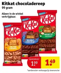 Kruidvat Kitkat chocoladereep aanbieding