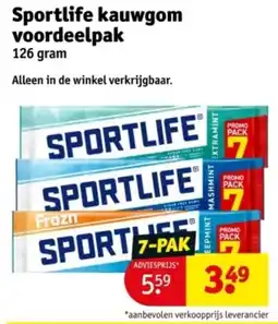 Kruidvat Sportlife Kauwgom Voordeelpak aanbieding